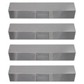 4-Pack BBQ Grill Heat Shield Plate Tent Replacement Parts for Charmglow 810-8410-F - matching Barbeque Stainless Steel Flame Tamer, Guard, Deflector, Flavorizer Bar, Vaporizer Bar, Burner protector 15"