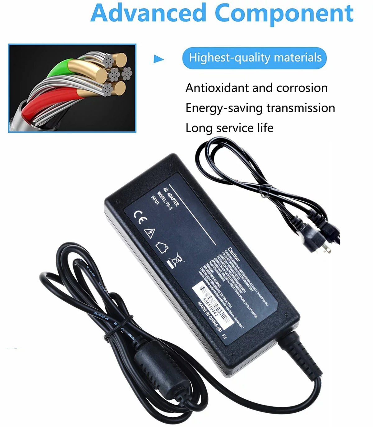 KONKIN BOO matching AC / DC Adapter Replacement for LaCie 9000493U d2 Thunderbolt 2 USB 3.0 4TB Desktop Srorage External Hard Disk Drive HDD HD Power Supply Cord Cable Charger Mains PSU