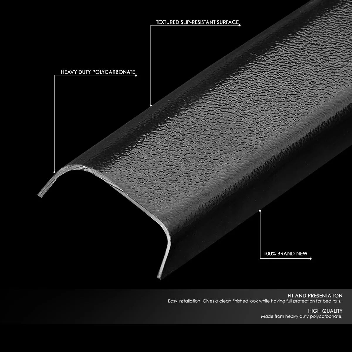 DNA Motoring BEDC-R-015 For 2000 to 2005  Tundra Bed End Rear Tail Gate Cap Molding protector 01 02 03 04