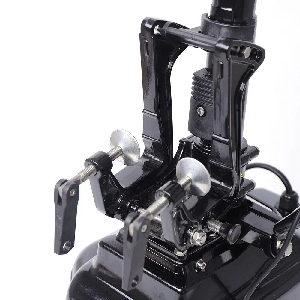 Miumaeov Outboard Motor Electric vessel Engine 4HP 48V 1000W Heavy Duty Outboard Fishing vessel Motor Engine Outboard CDI Mount Electric Outboard Motor for Inflatable Boats Fishing Boats