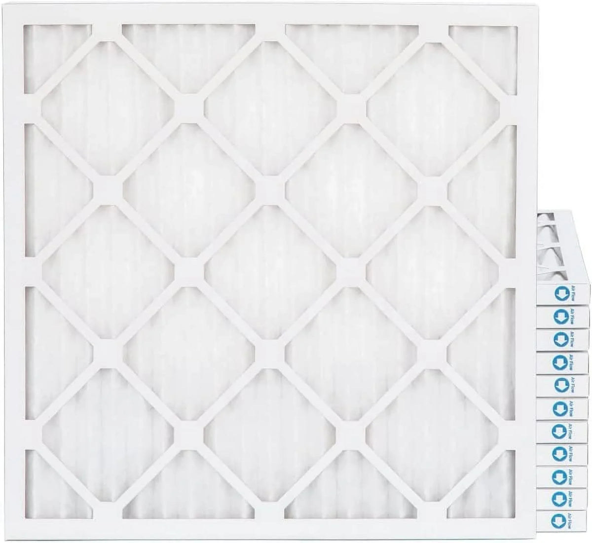 Size: 9-1/2 X 9-1/2 X 3/4 White 10 X 10 X 1 21208-011010 0. Case Of 12. 10X10x1 MERV 8 Pleated HV Furne 1 Air Filters By Pamlico