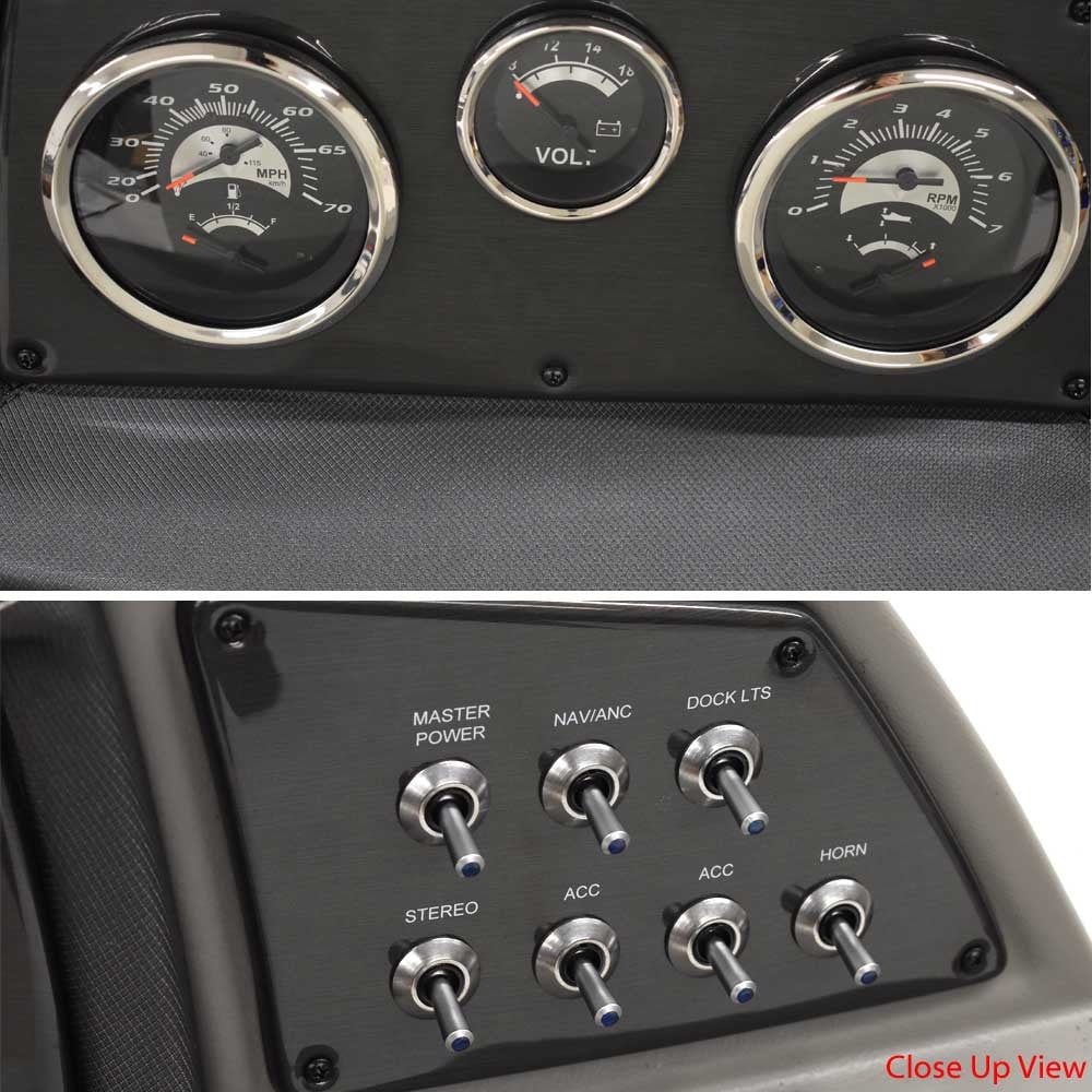 Lowe ship Dash Console Panel 2249445 | Teleflex Mercury 32 Inch Gray