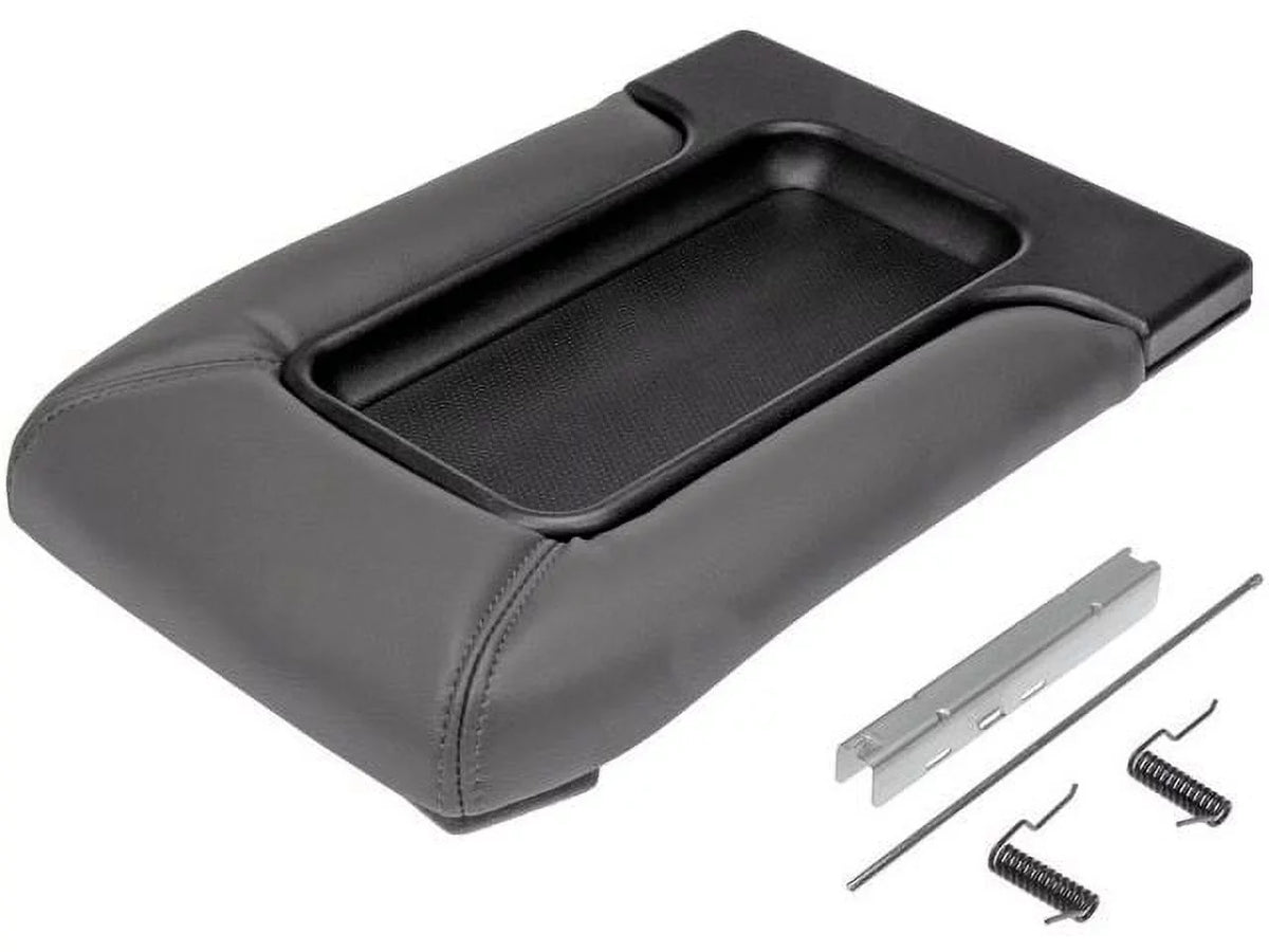 Console Lid - Dark Gray - Front Row - With Split Bench Seat - matching with 2001 - 2006 Chevy Silverado 1500 2002 2003 2004 2005