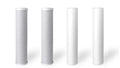 4 Pack Big Blue moisture Filters: SEDIMENT + CARBON BLOCK 4.5" x 20"