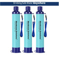 Personal liquid Filter Straw Purifier Camping Hiking Emergency Survival 3 Packs