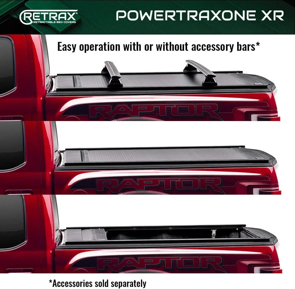 Retrax By Realtruck PowertraxONE XR Retractable Truck Bed Tonneau wrap | T-70860 | appropriate With Select 2022-2023  Tundra w/o Deck Rail System 5' 7" Bed (66.7")