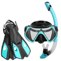 iMounTEK Adults Snorkel Set, Mask, Fins, Dry Top Diving Snorkel Included, Diving Swimming Training Snorkel Kit,Green[L_XL]