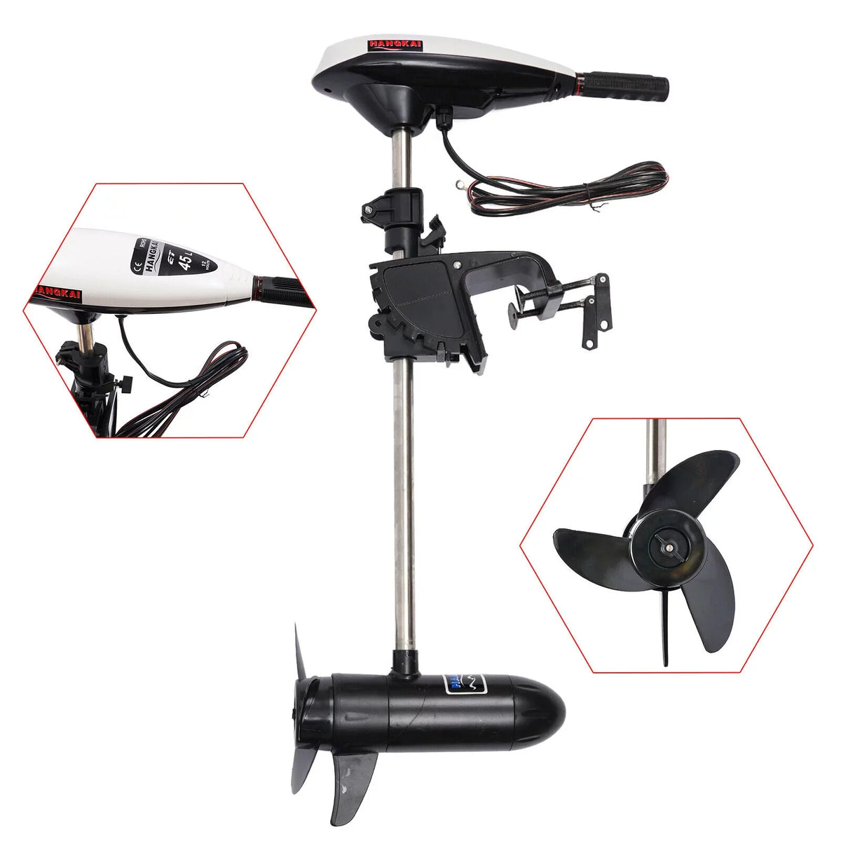 12V Electric Trolling Motor Outboard Motor Engine Fishing vessel Kayak Engine