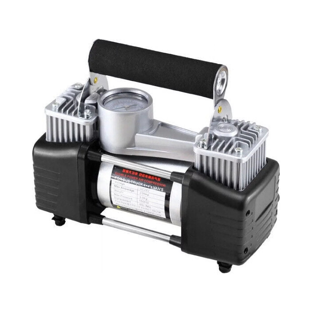 Jahy2Tech Black Portable Air Compressor 12V Electric Pump Quick Inflation 280W Roadside Assistance