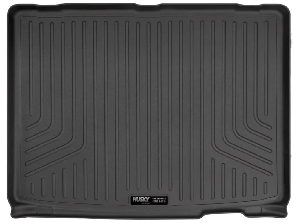 Husky by RealTruck Weatherbeater Series Cargo Liner behind 3rd Row Black matching with 21 Chevrolet Suburban/GMC Yukon XL appropriate with select: 2021-2023 Cadillac Escalade
