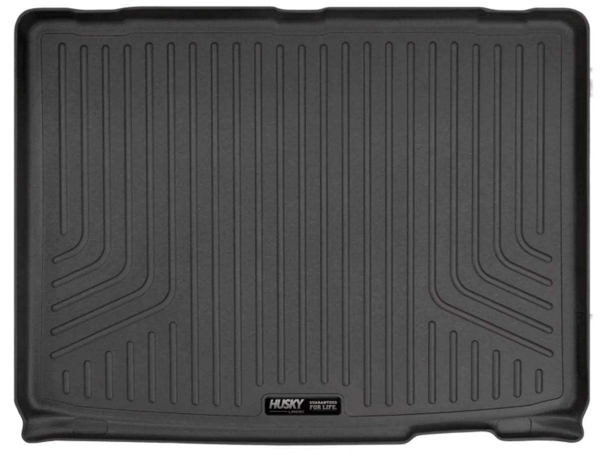 Husky by RealTruck Weatherbeater Series Cargo Liner behind 3rd Row Black matching with 21 Chevrolet Suburban/GMC Yukon XL appropriate with select: 2021-2023 Cadillac Escalade