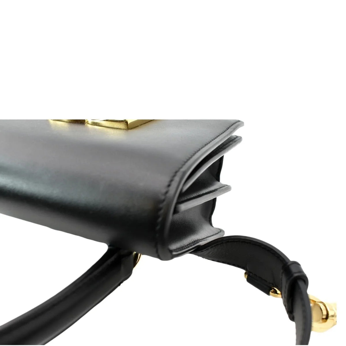 Pre-owned DOLCE & GABBANA Mini Leather Belt Bag Black
