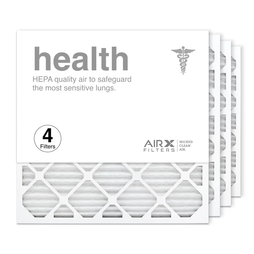 AIRx Filters 24x24x1 Air Filter MERV 13 Pleated HVAC AC Furnace Air Filter, Health 4-Pack Made in the USA