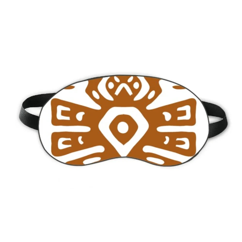 Mexico Totems Mexican Ancient Civilization Sleep Eye Shield Soft Night Blindfold Shade wrap