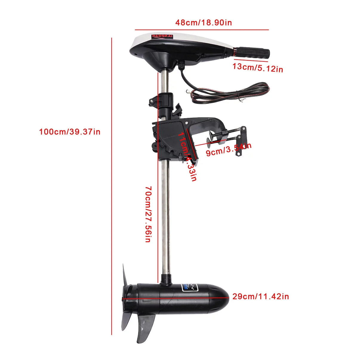 12V Electric Trolling Motor Outboard Motor Engine Fishing vessel Kayak Engine
