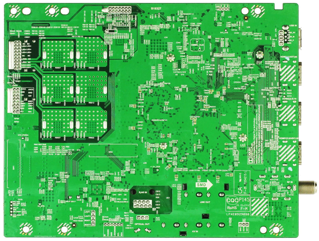 Vizio 6M03A0001X00J Main Board for V655-G9 (LINIYBTW Serial)
