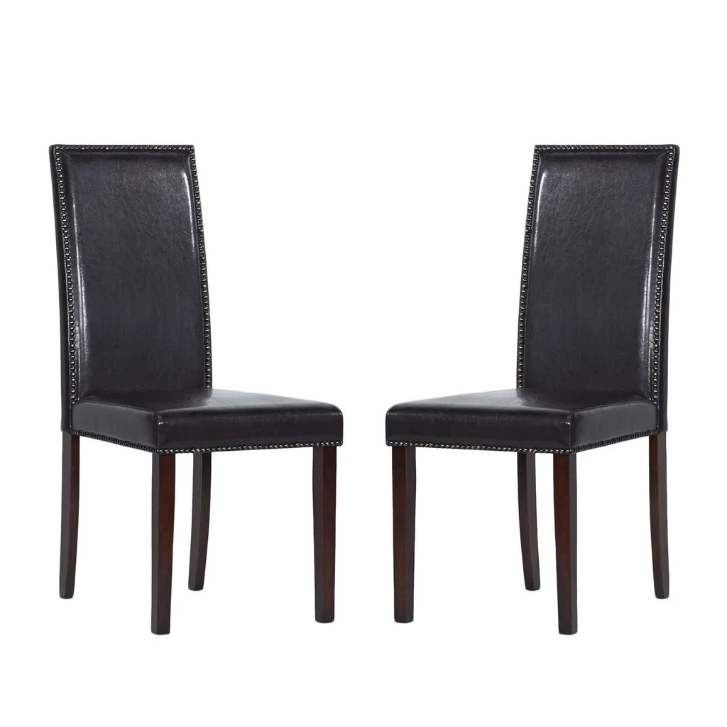 Warehouse of Tiffany  Blazing Brown Dining Chairs (Set of 2)
