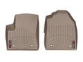 WeatherTech Custom Fit FloorLiners matching with 2009-2013  Transit Connect - 1st Row (Driver & Passenger), Tan