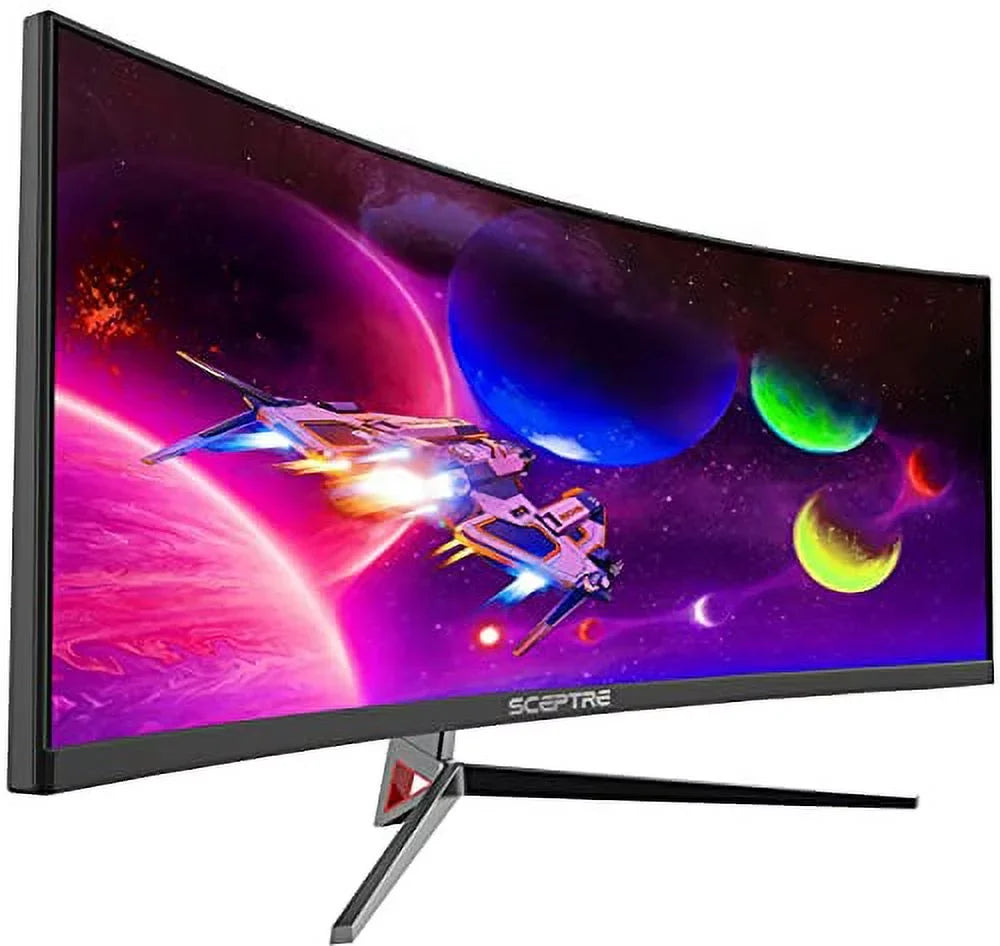 Sceptre 30-inch Curved Gaming Monitor 21:9 2560x1080 Ultra Wide Ultra Slim HDMI DisplayPort up to 200Hz Build-in Speakers, Metal Black (C305B-200UN1)