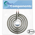 2-Pack Replacement for Magic Chef 35HN-2CLX-ON 6 inch 4 Turns Surface Burner Element - matching with Magic Chef 660532 Heating Element for Range, Stove & Cooktop