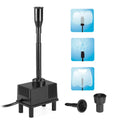 Lixada LED Light Submersible liquid Pump 10W for Fish Aquarium Bird Bath Garden Pond Fountain 600L/H AC