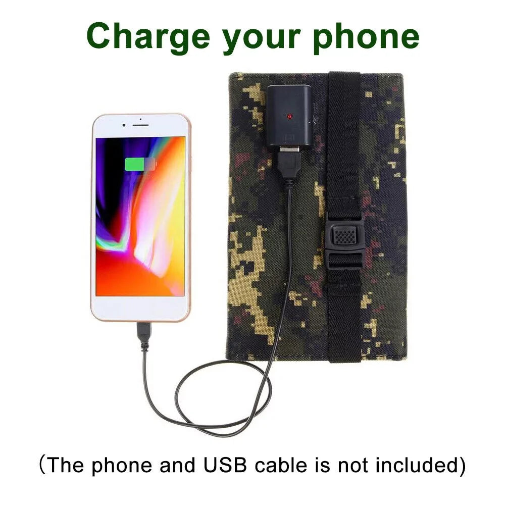 OnemayshipOnemayship Foldable Outdoor 80W USB Solar Panel Portable Phone Charger Camping Hiking Rechargeable Battery High superior