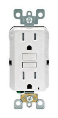 Leviton SmartlockPro 15 amps 125 V Duplex White GFCI Outlet 5-15R 1 pk