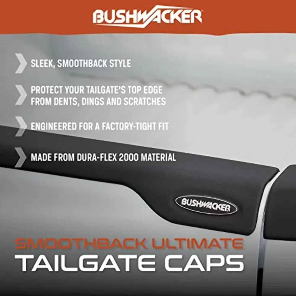 Bushwacker by RealTruck Ultimate Tailgate Cap - SmoothBack | 1-Pc, Black, Smooth Finish | 28510 | matching with 1993-2011  Ranger; 1994-2009 Mazda B2300, B3000, B4000 (Excludes Canadian Models)