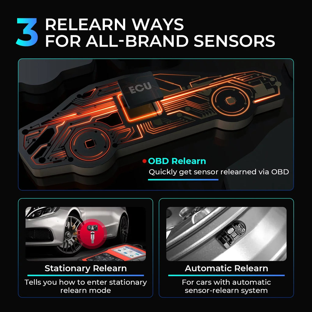 Autel MaxiTPMS TS508WF TPMS Programming Tool Relearn/Activate All Sensors, TPMS Scan Tool Read/Clear DTCs, TPMS Reset Upgraded of TS508 TS408