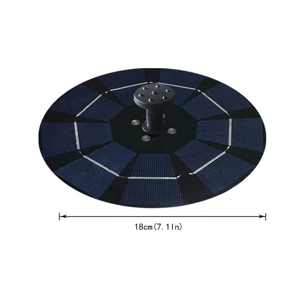 YHAIOGS Solar Pump Freestanding Floating Solar Bird Bath aqua Pump Garden Bird Bath Decor