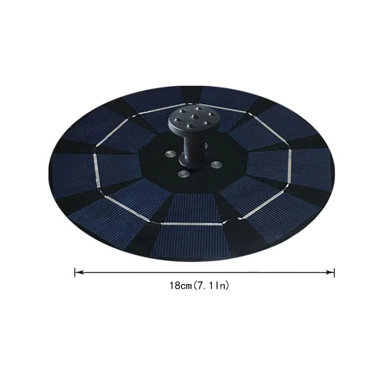 YHAIOGS Solar Pump Freestanding Floating Solar Bird Bath aqua Pump Garden Bird Bath Decor