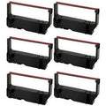 Printer Ribbons (6/PK) (30982001BR). PrinterDash appropriate Replacement for Star-Micronics MP-200 Series/MP-235/MP-242/MP-292/MP-512/SP-200 Series/SP-212/SP-242/SP-500/SP-2000 Black/Red P.O.S