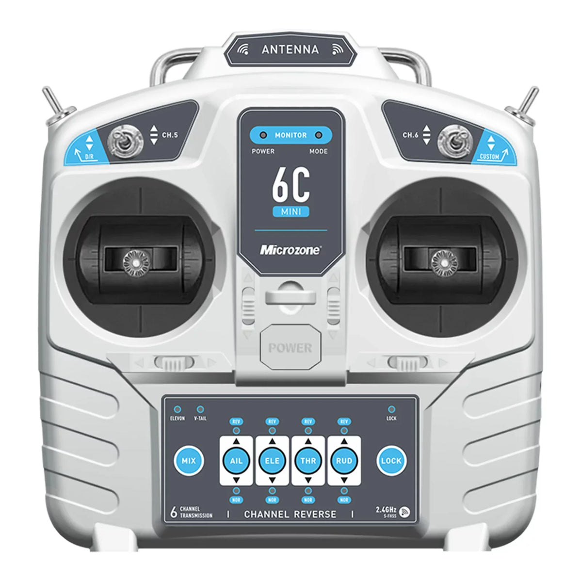 Microzone 6CH Remote Controller Mode 2 for RC Airplane Drone Multirotor Helicopter Car ship