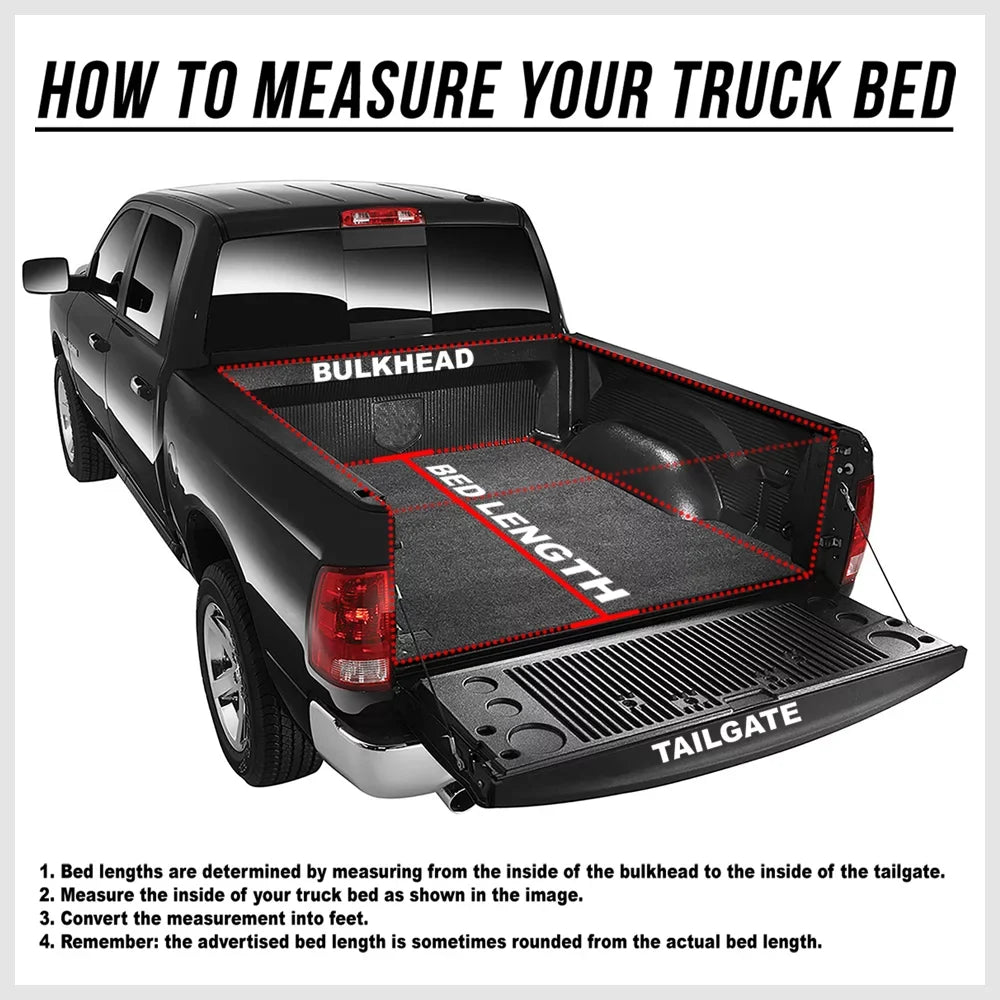 Short Bed Truck Tonneau shield 5Ft Soft Tri-Fold Fleetside for 19-21  Ranger