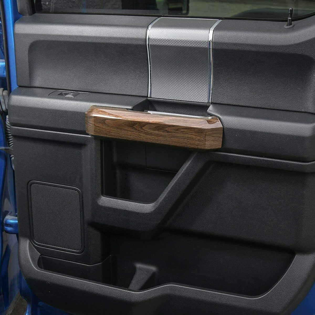 Teledu F150 + Wood Grain Interior Center Console Decoration Trim protector Kit