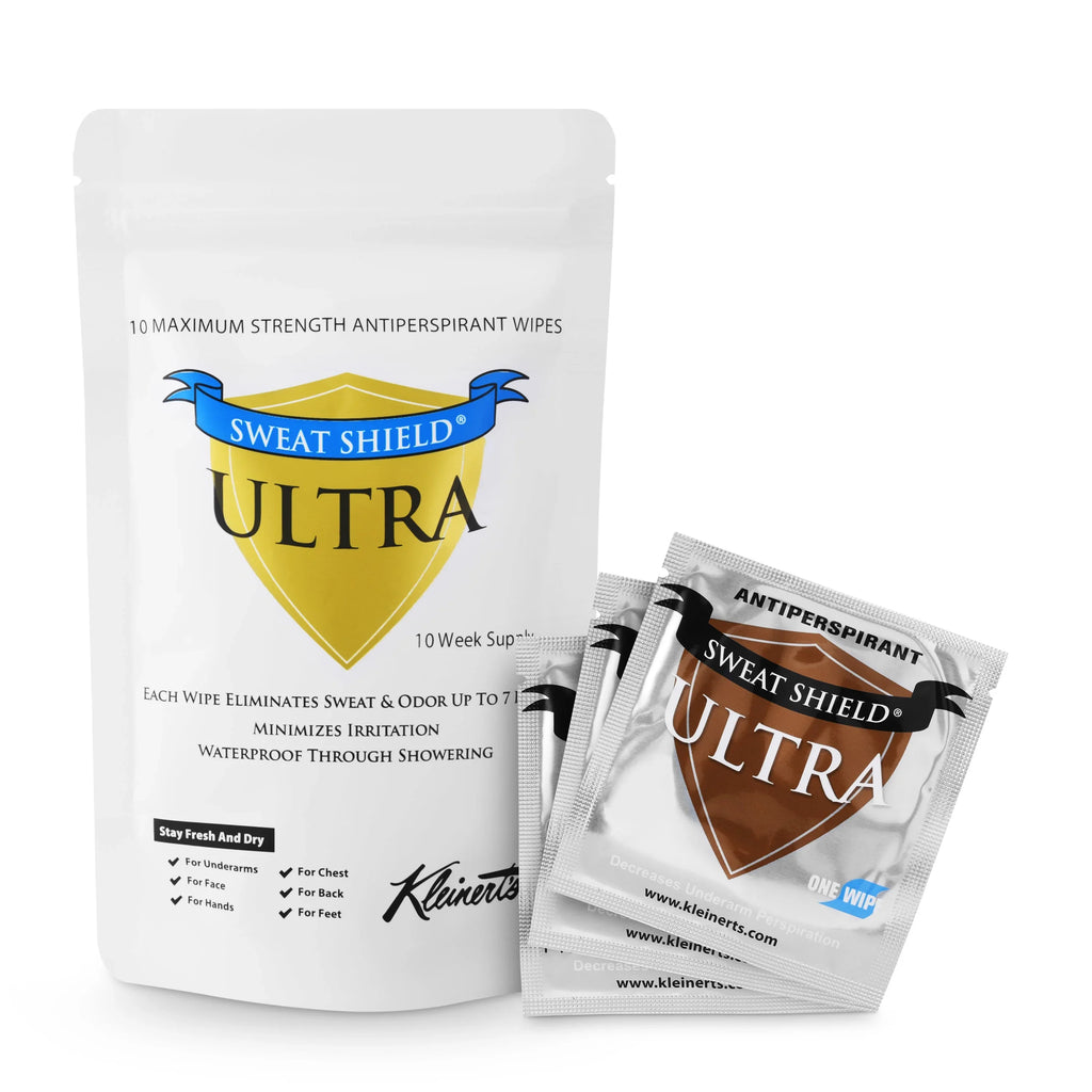 20 Week Supply- Doctor Recommended. Stop Sweating & Odor For Up To 7 Days. Sweat Shield Ultra Antiperspirant Wipes