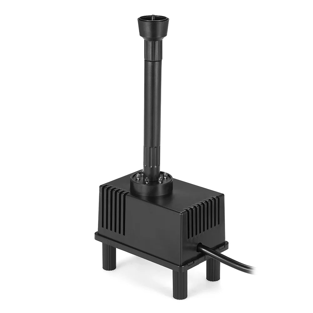 Lixada LED Light Submersible liquid Pump 10W for Fish Aquarium Bird Bath Garden Pond Fountain 600L/H AC