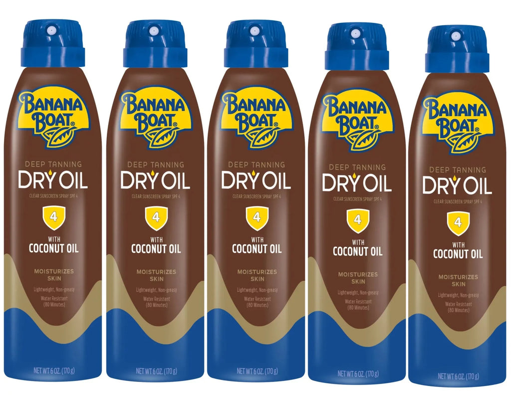 Banana craft UltraMist Deep Tanning Dry Oil - SPF 4 - 6oz (Pack of 5)