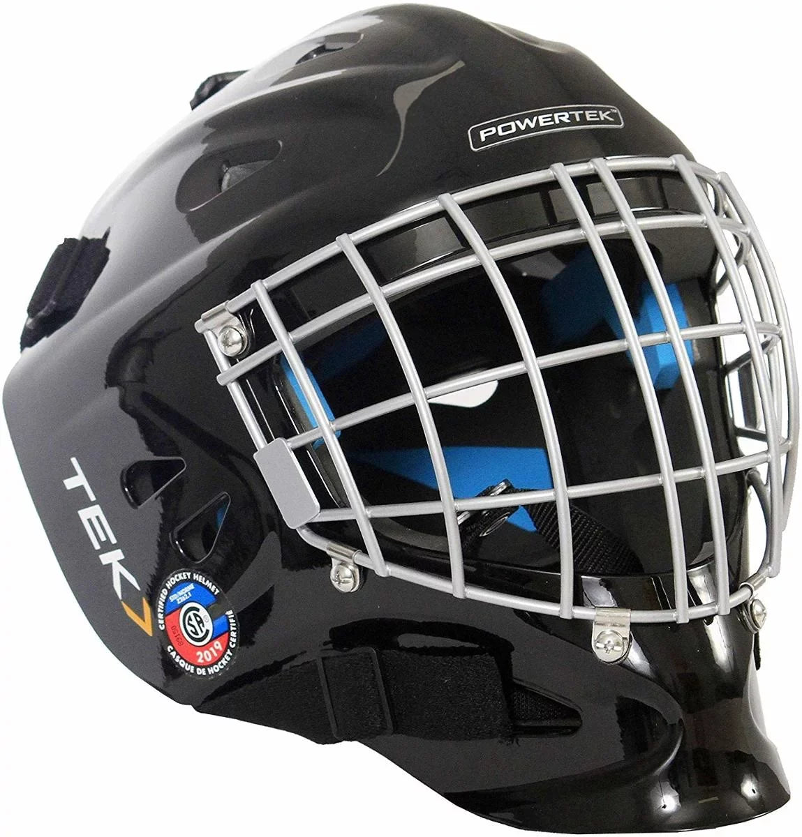 PowerTek V3.0 TEK Ice Hockey Goalie Helmet with Cage Mask, CSA Approved - Senior