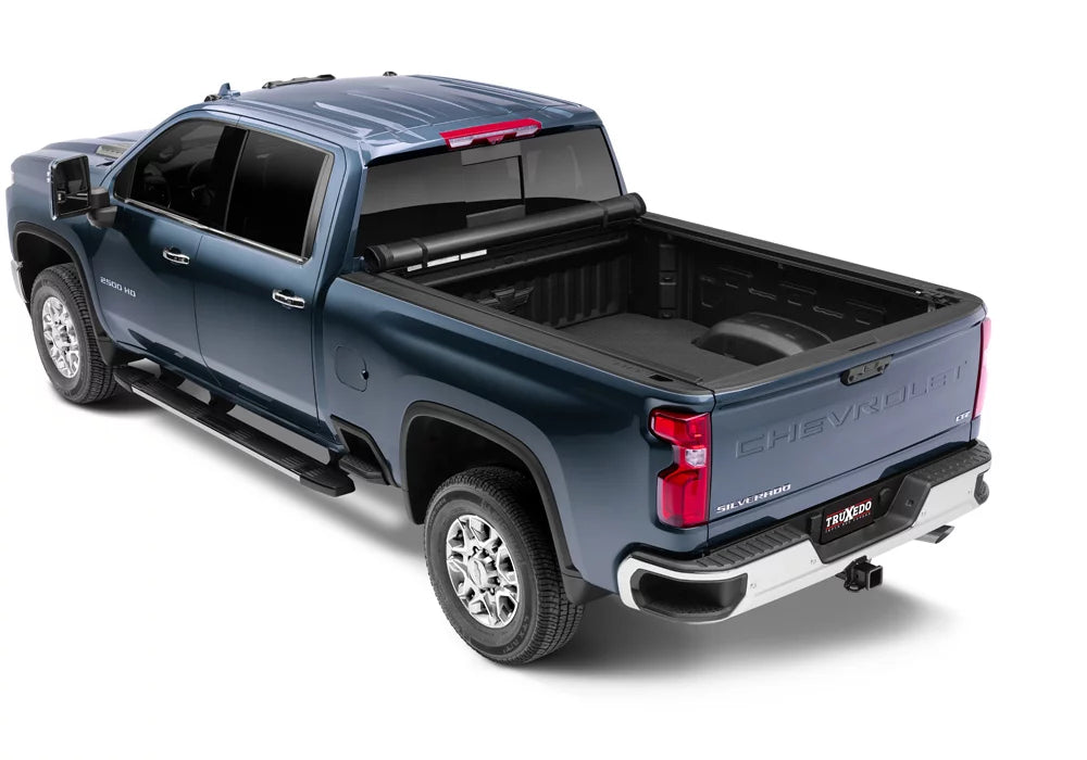 RealTruck TruXedo Pro X15 Soft Roll Up Truck Bed Tonneau shield | 1473301 | suitable with 2020-2021 Chevy/GMC Silverado/Sierra 2500/3500HD 6' 10" Bed (82.2")