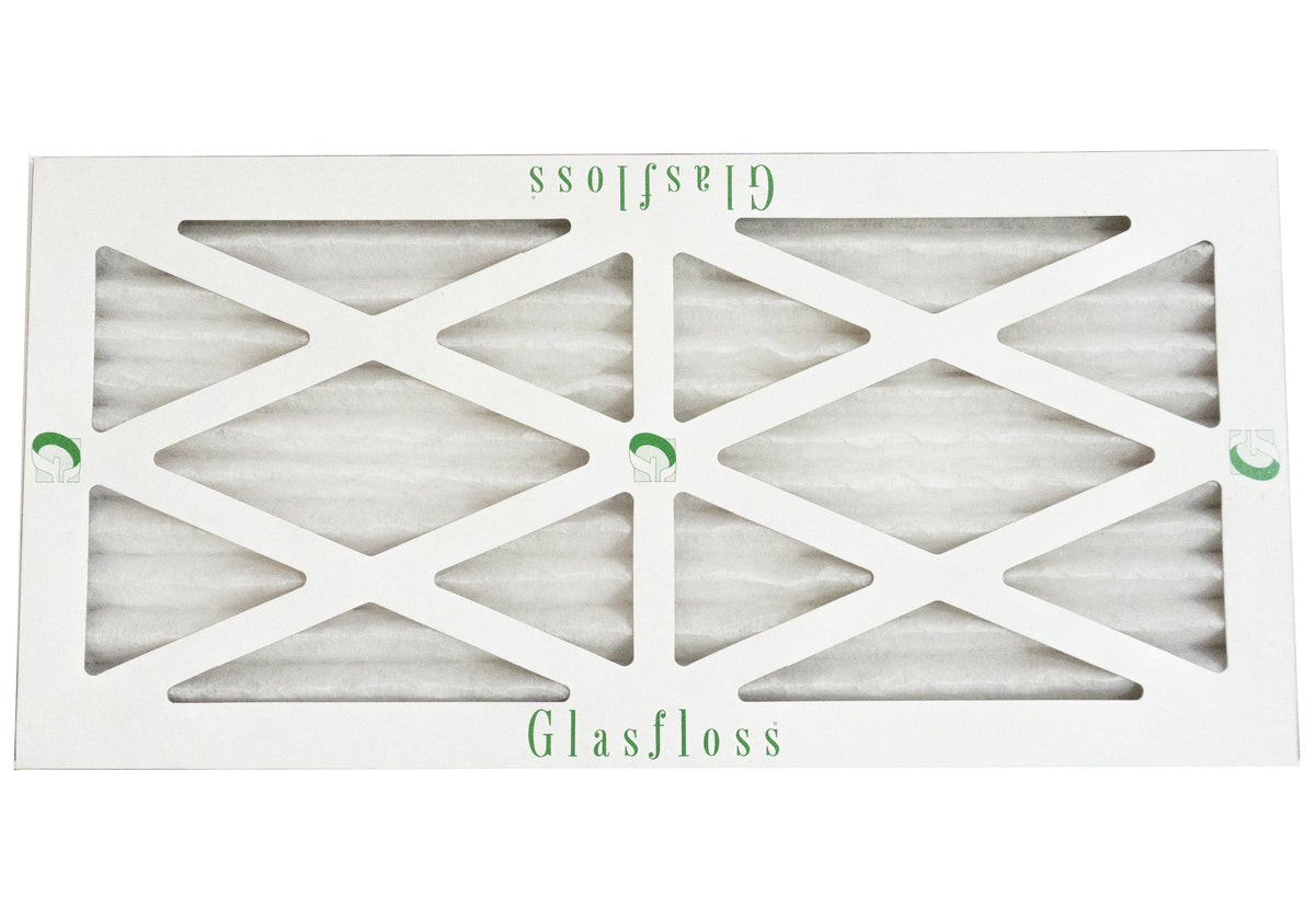 Glasfloss 13x20x1 - MERV 10 -Qty:12 - Furnace Air Filter - Made in USA (Actual Size: 12.5 x 19.5x7/8 inch)