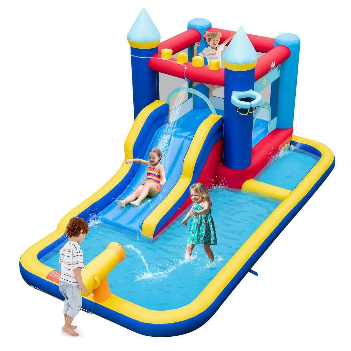 Ocean Adventure moisture Slide Bounce House - 124.57 - Dive into endless fun under the sun!