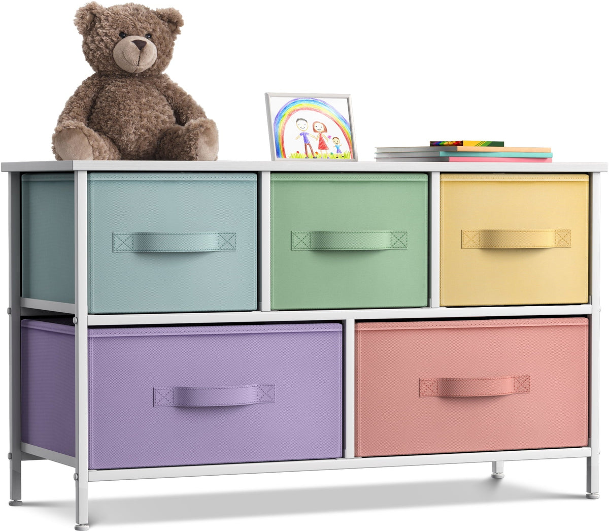 Storage Cube Dresser - Pastel