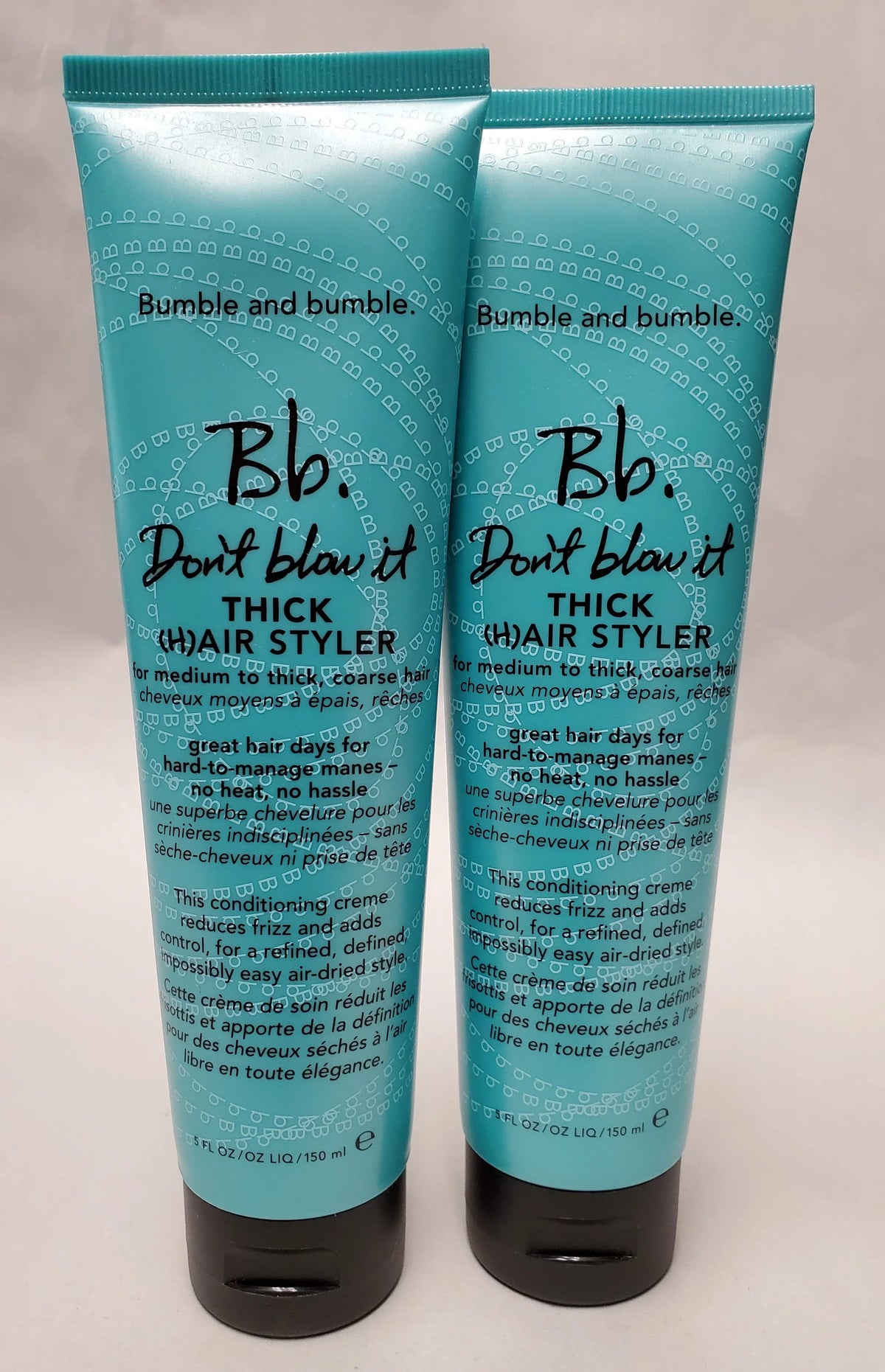 Pack of 2. Bumble and Bumble Don't Blow It Thick Hair Styler 5 oz