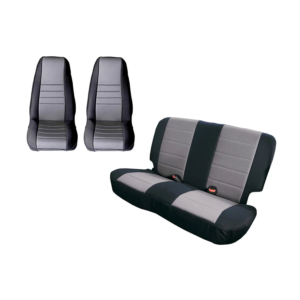 Rugged Ridge by RealTruck | 13296.01 Seat protector Kit, Black; 2011-2018 Jeep Wrangler JK, 2 Door appropriate with Select: 2011, 2015-2018 Jeep Wrangler Unlimited