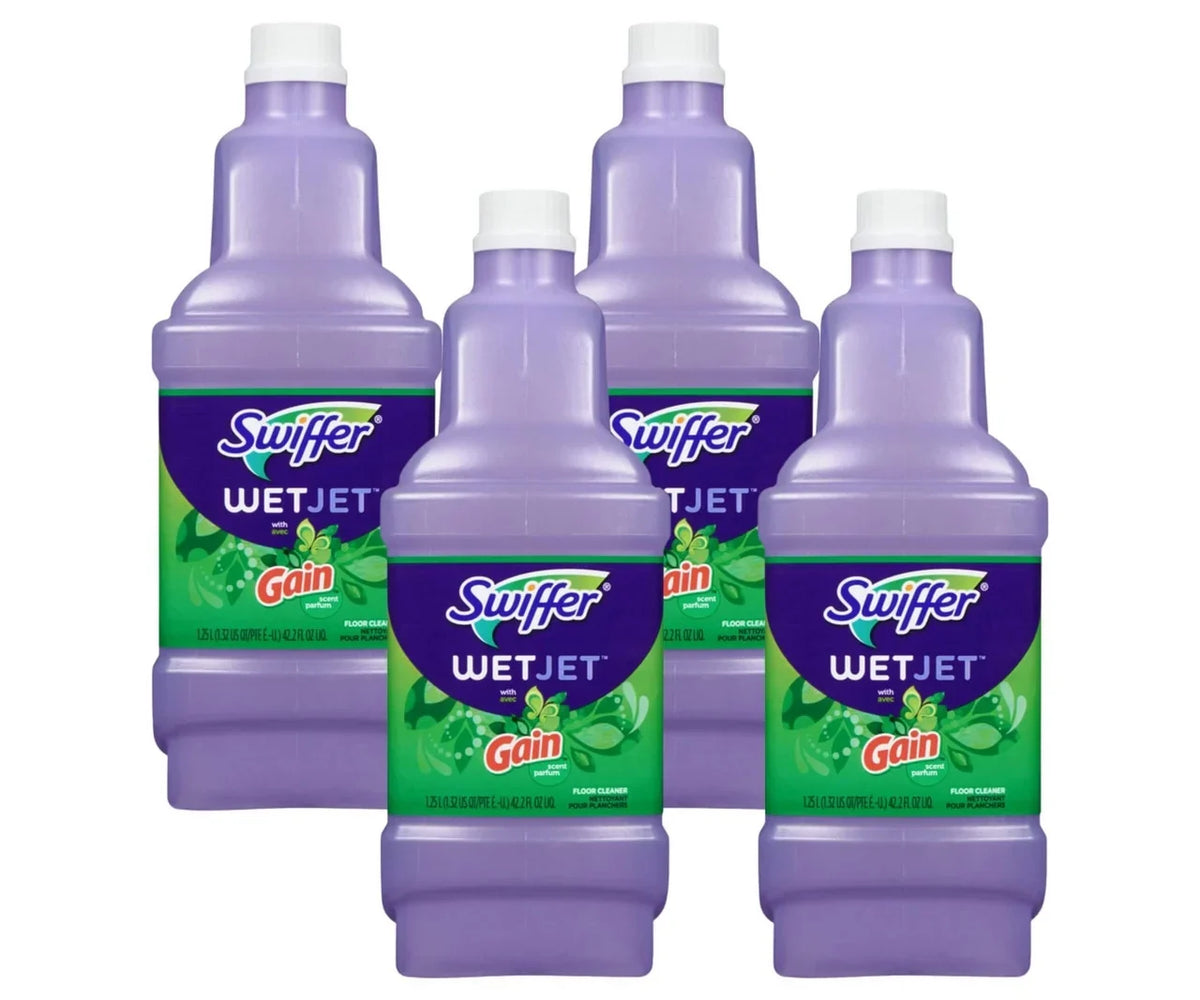 Swiffer WetJet Cleaning - All Purpose Gain System,  1.25L(4/Case)