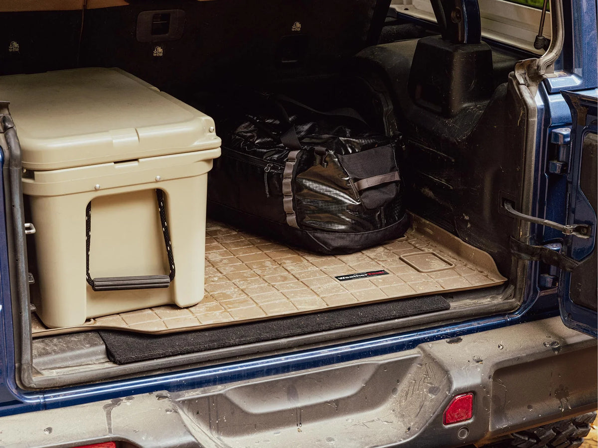 WeatherTech Cargo Trunk Liner with Bumper Protector suitable with 2010-2014 Subaru Outback - Behind 2nd Row Seating With Bumper Protector, Black