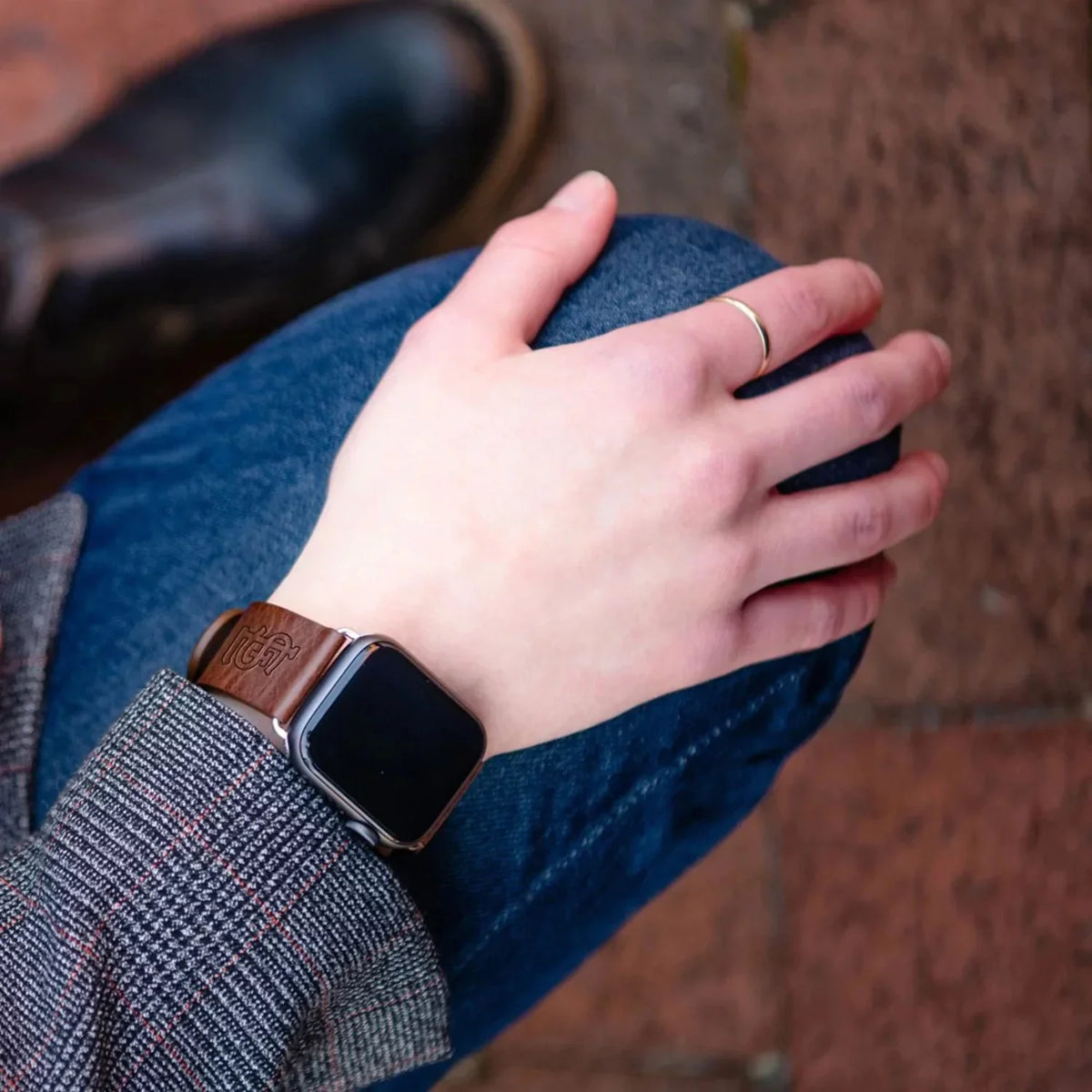Louis Cardinals Leather  Watch Band. Brown St