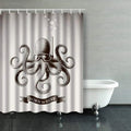 Libin Octopus Wearing Mask Diving Under aqua Vintage Scuba Shower Curtains Bathroom Curtain 60x72 Inch