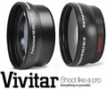 2Pc Lens Kit Hi-Definition Telephoto & Wide Angle Lens Set For  D5300 D3300 (52mm appropriate)